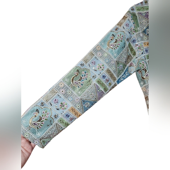 Holi Chic BY Megha Rao Embroidered Duster, Artisan Made, Size Large, NWOT - Picture 14 of 17